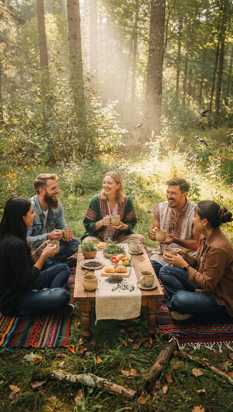 Kvetinový čaj z lokálnych rastlín a byliniek