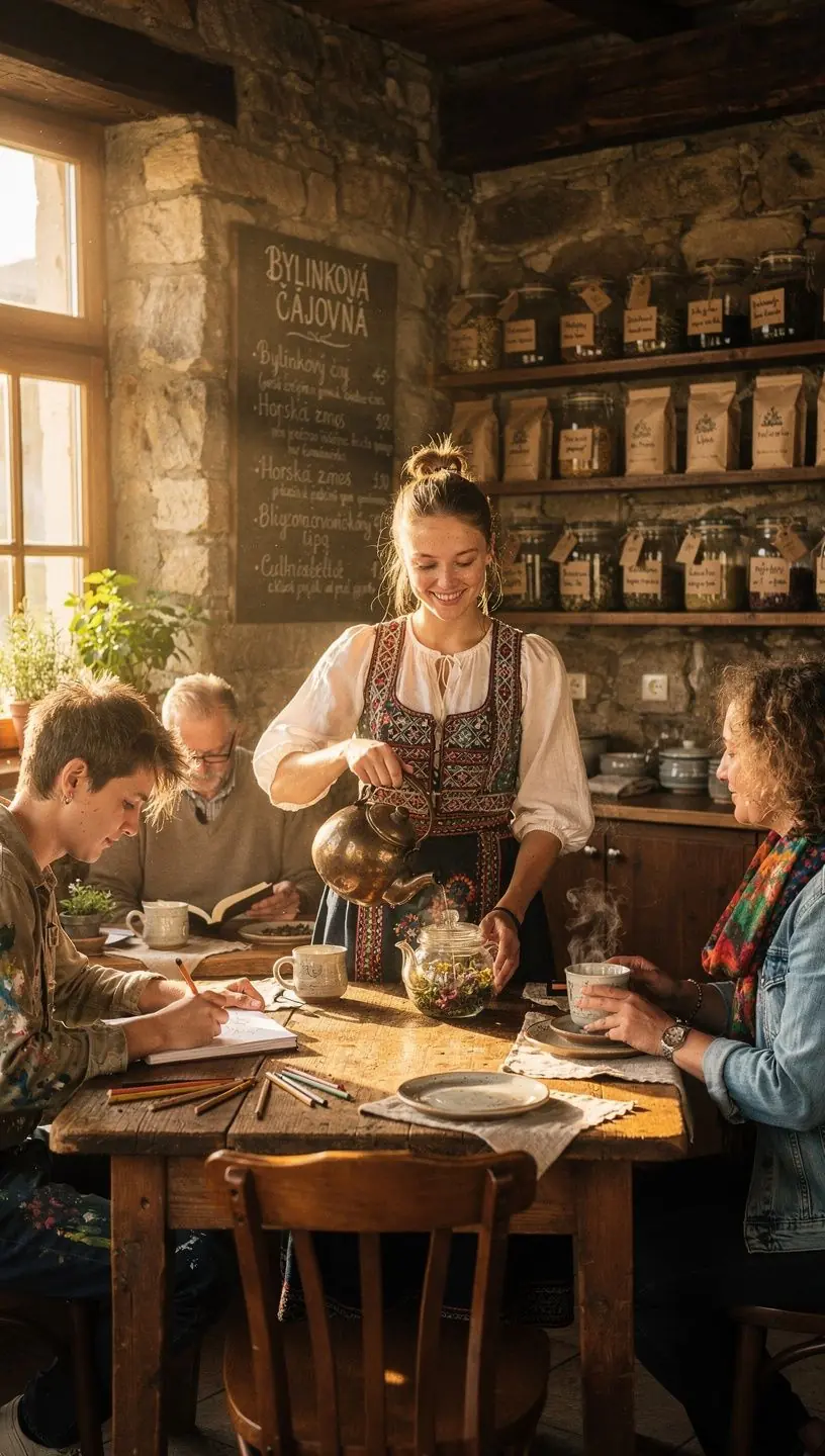 Zmes čierneho čaju s medovkou a mätou