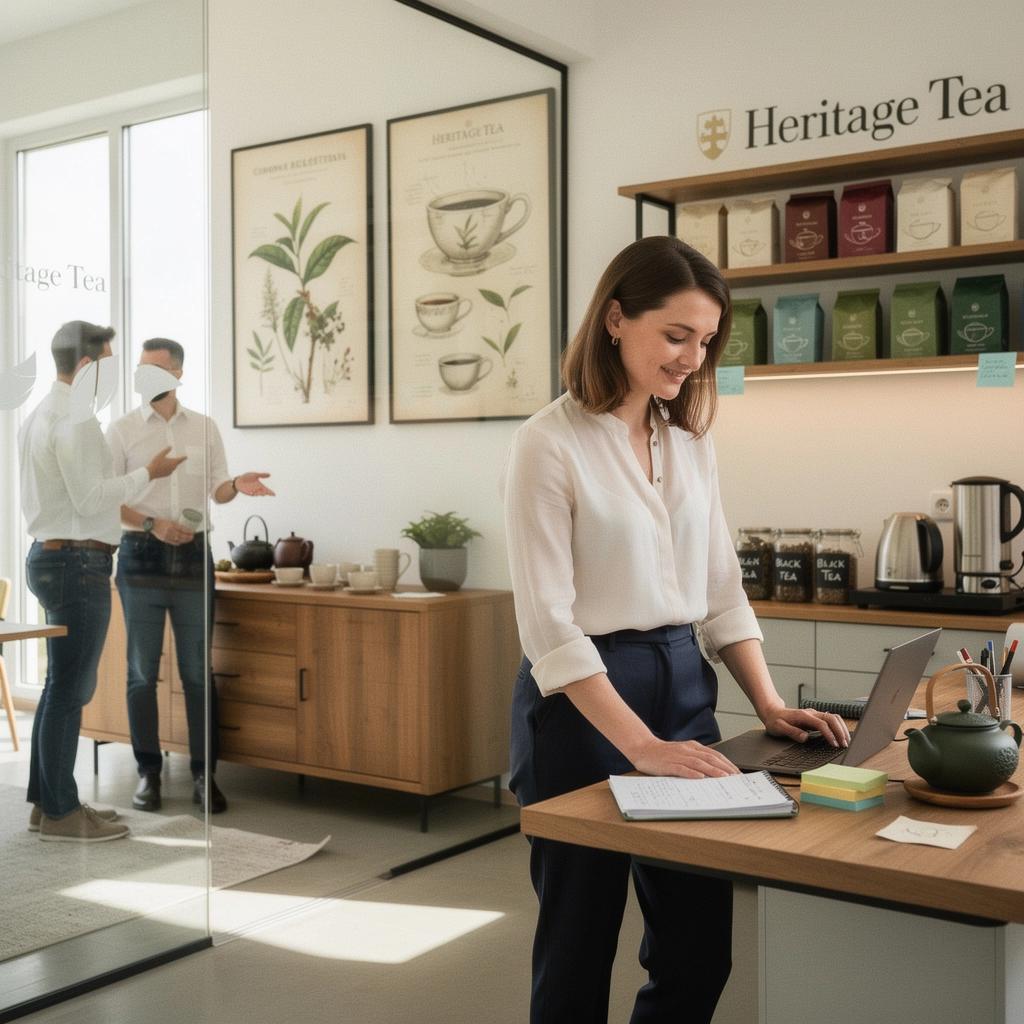 Tradičný čajový obrad s rodinou, ktorí si vychutnávajú rôzne príchute.